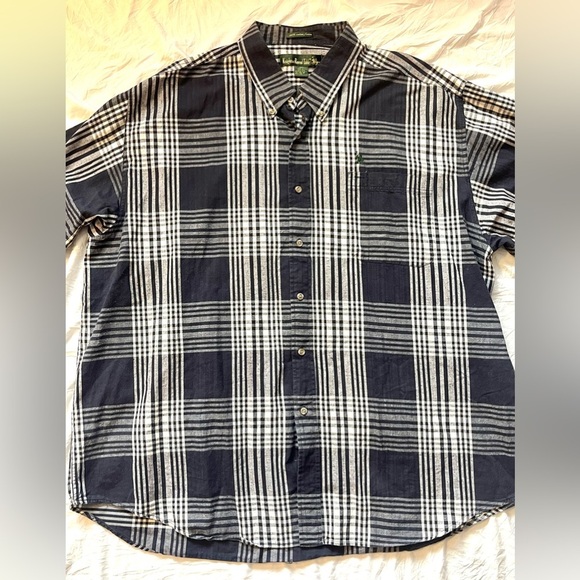 Knights of Round Table Men's Dark Gray and White Plaid Shirt Size 3XL - Picture 2 of 10